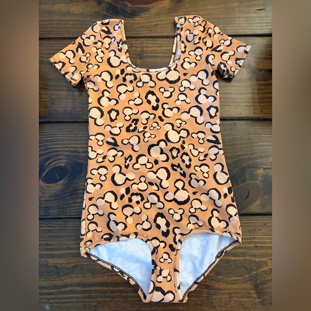 Wild Rich Kids Disney Mickey Mouse Leopard Print One Piece - Women’s size 8